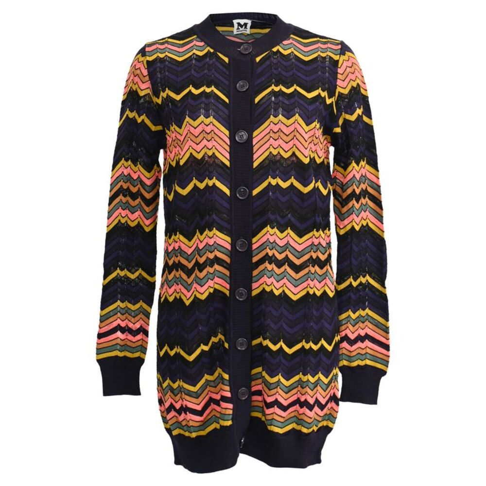 Missoni Aztec-Print Knitted Cardigan in Multicolor Cotton